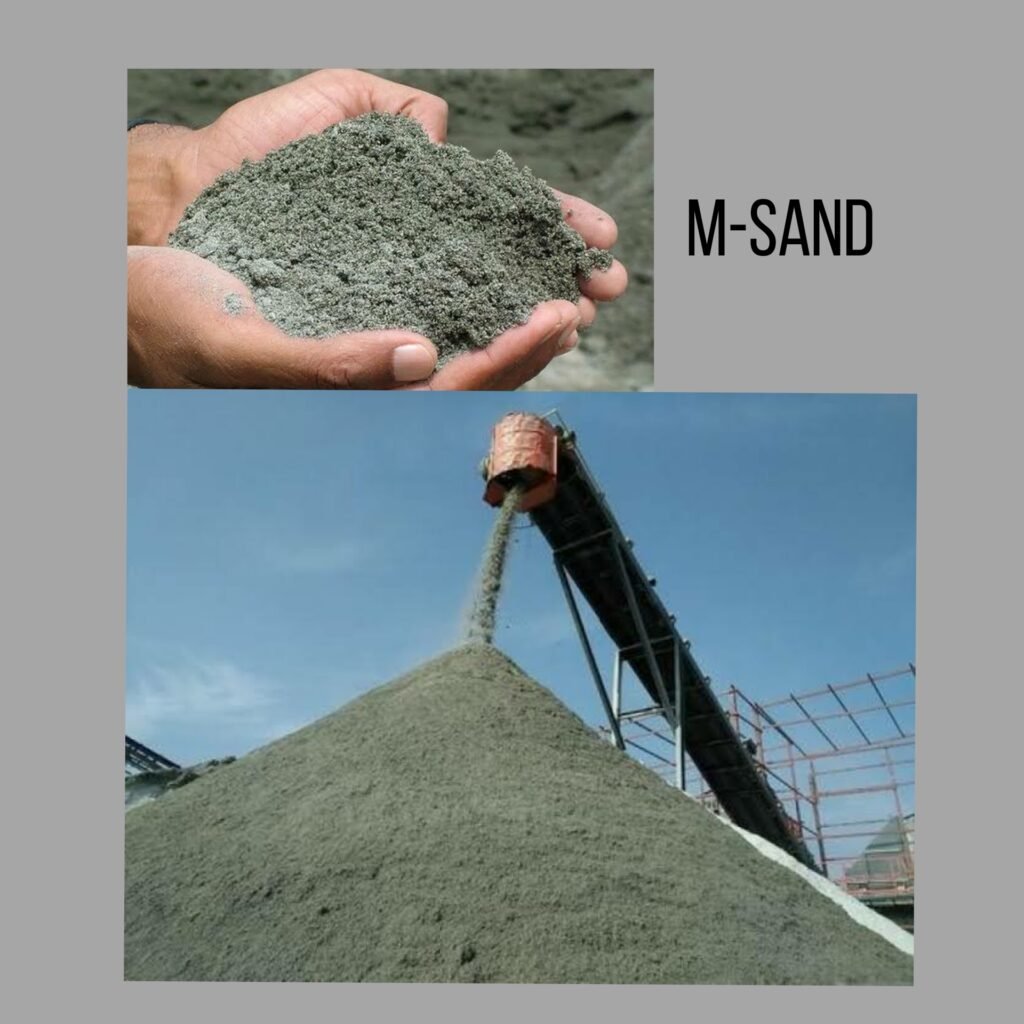 Is M-sand can be used for construction