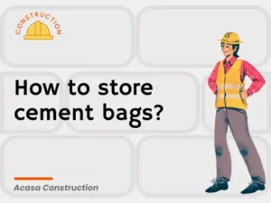 How to store cement bags
