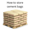 How to arrange cement bags